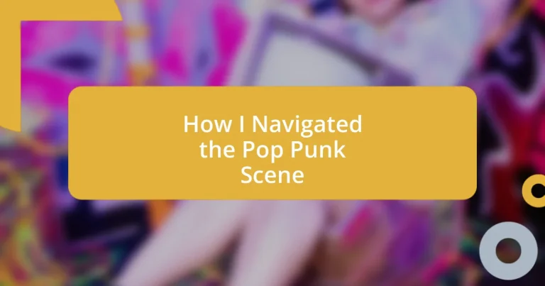 How I Navigated the Pop Punk Scene